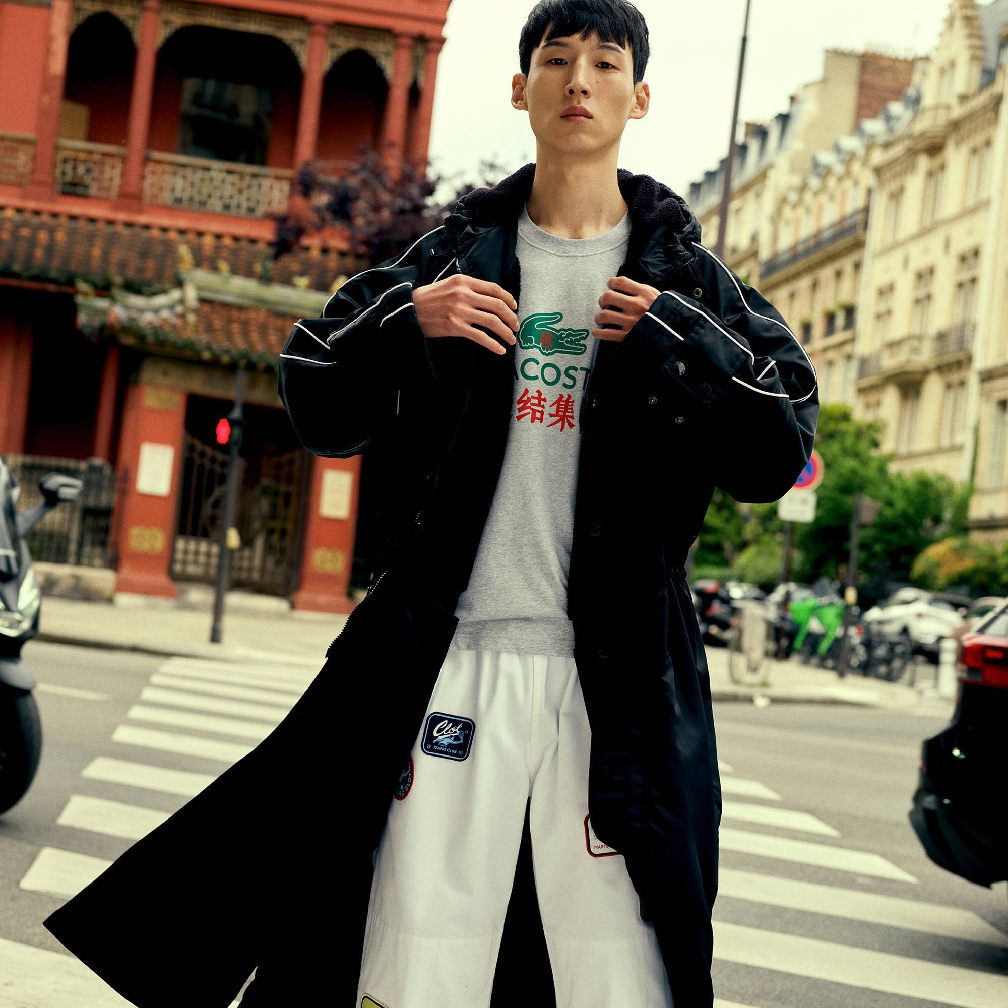 Parka réversible Lacoste x CLOT Noir