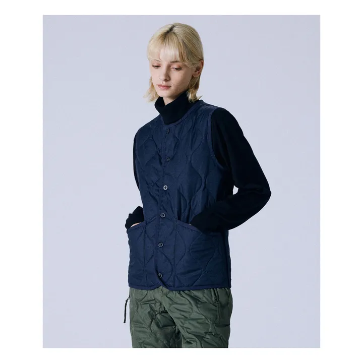 Taion Veste Sans Manches Military Unisexe | Bleu marine