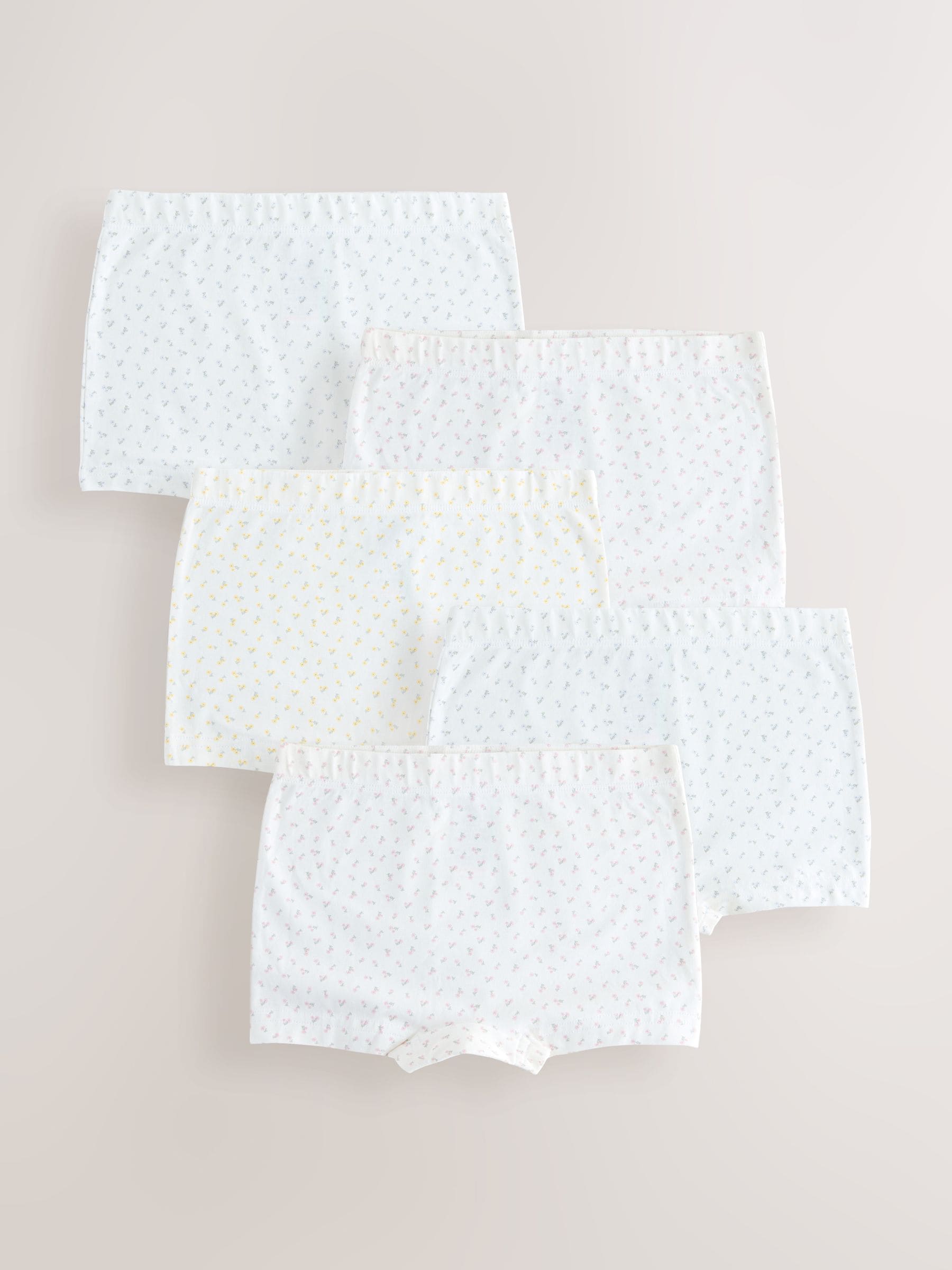 Ecru wit - Short Briefs 5 Pack (2-16yrs)