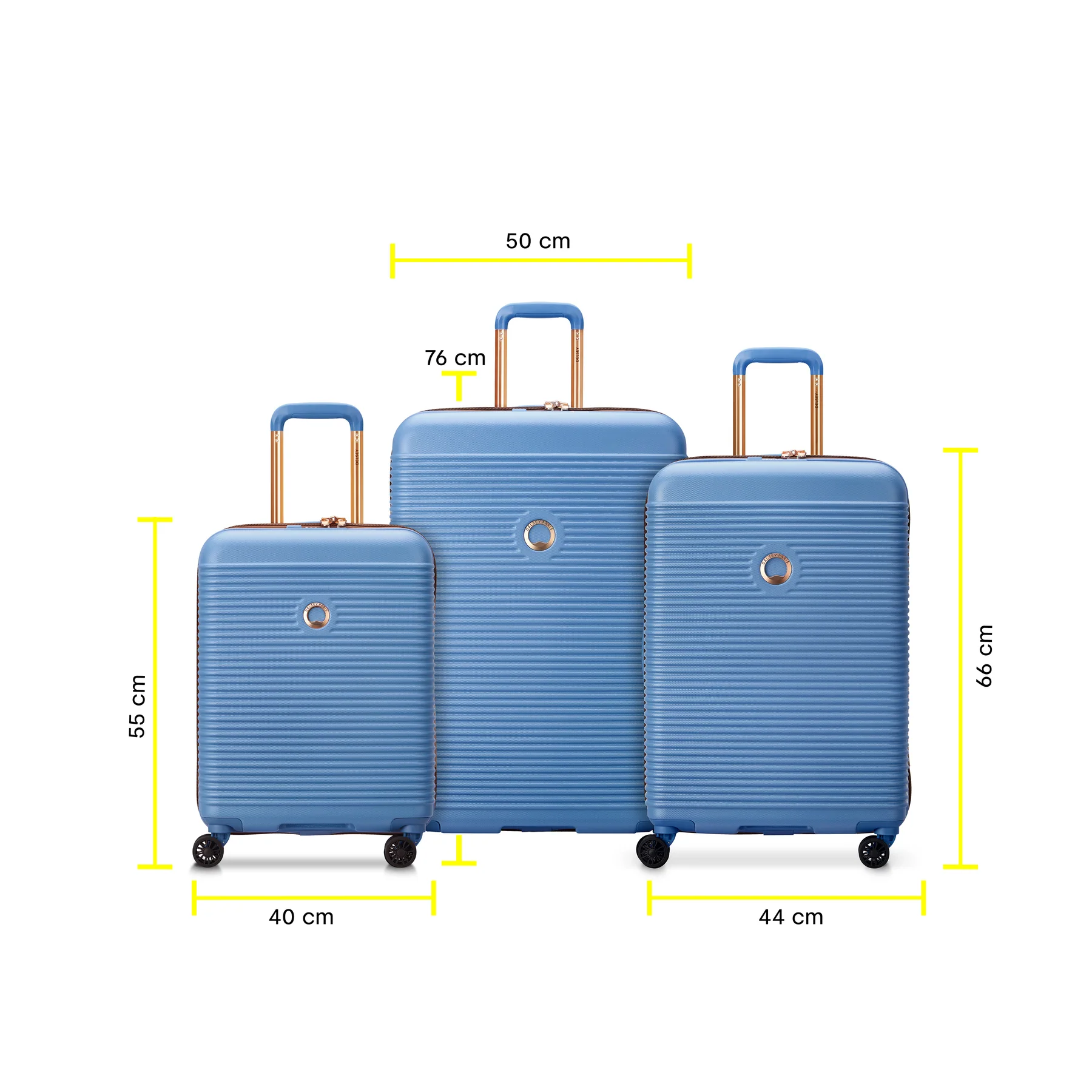 SET - Set 3 Valises (L-76cm) (M-66cm) (S-55cm)