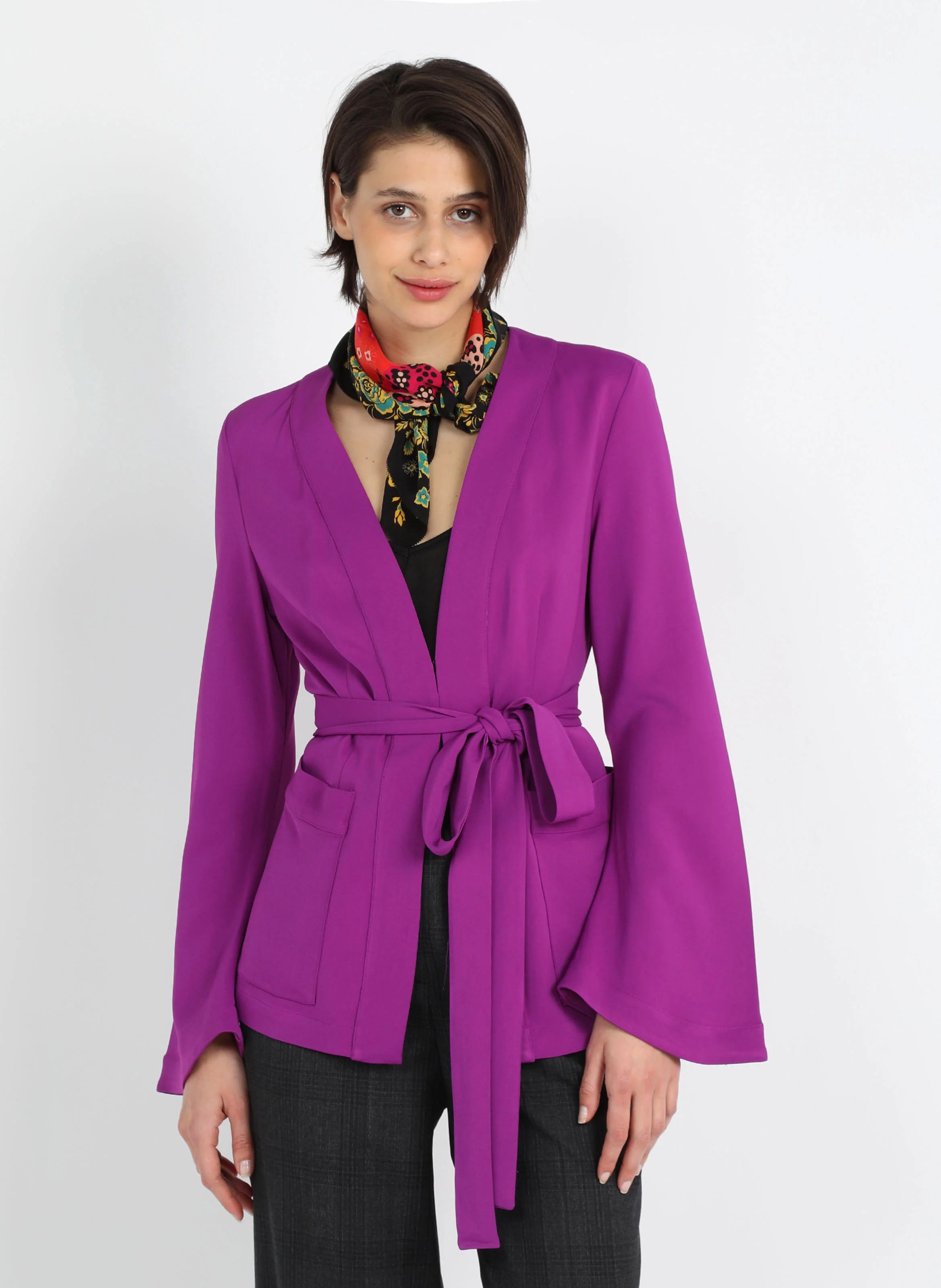 CARTNO - Veste fluide cintrée | Violet