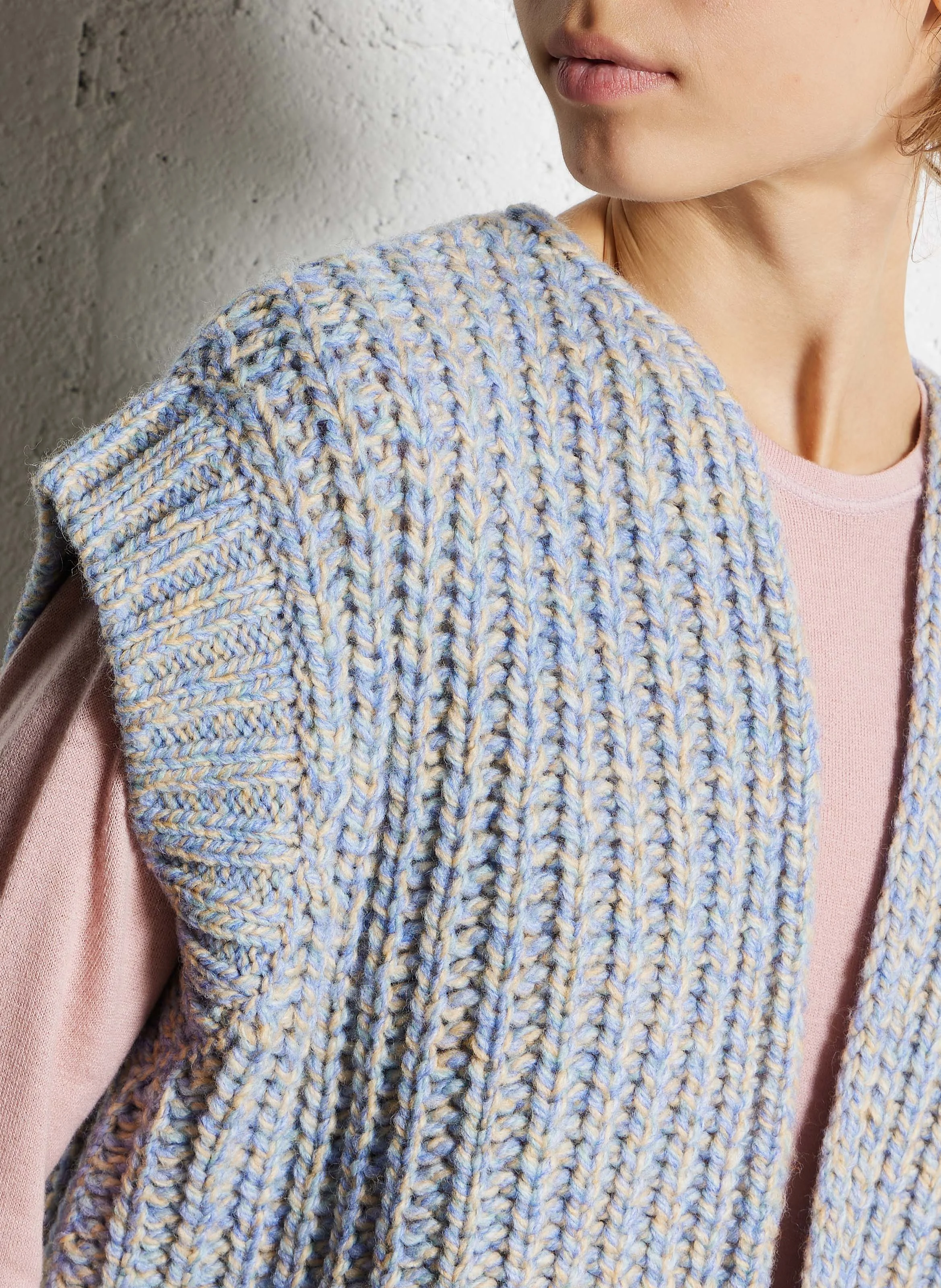 CLARENCE - Veste droite en laine mélangée | Beige