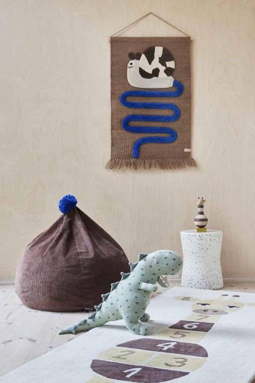 OYOY Giraffe Hopscotch vloerkleed 180x75