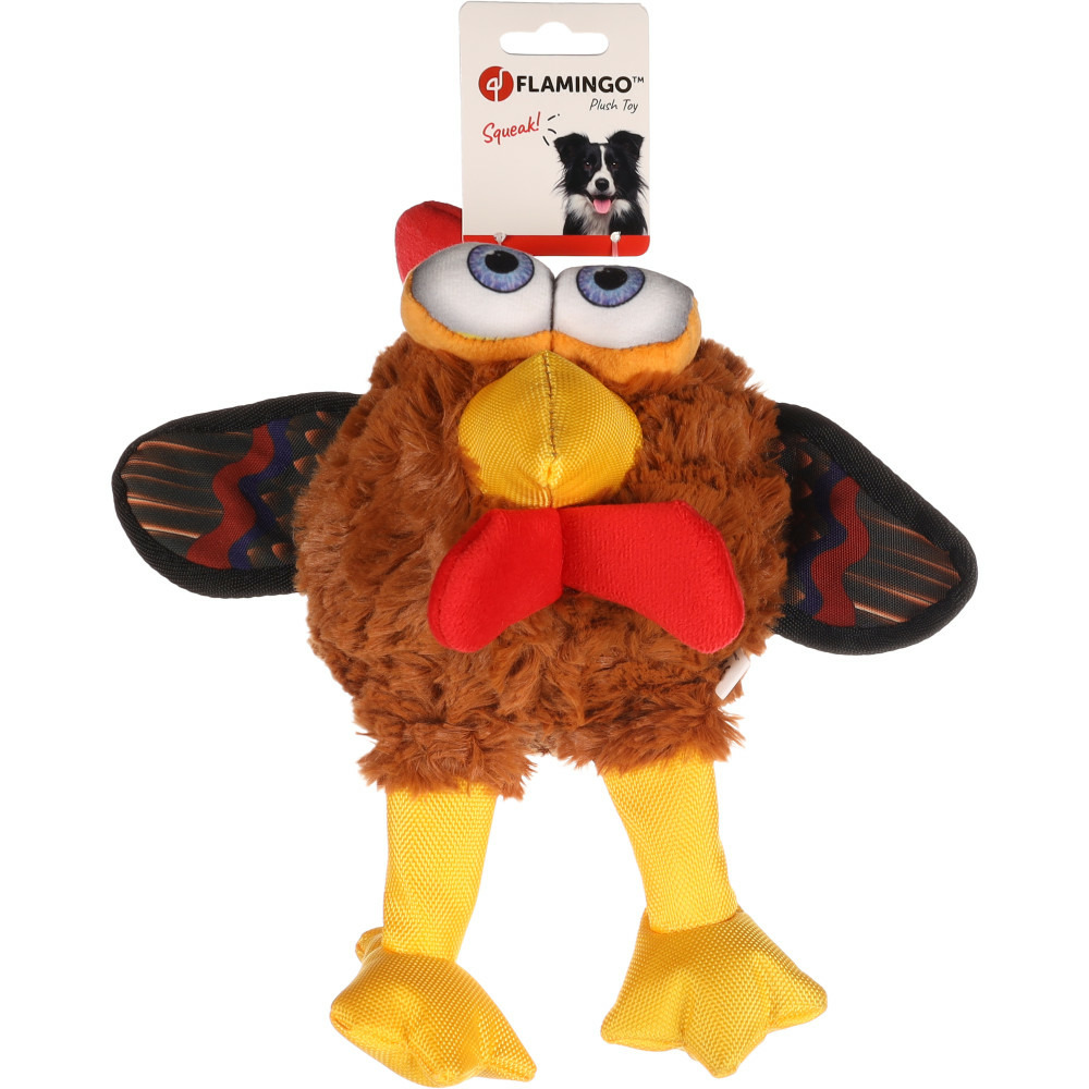 Jouet poule eya 32 cm pour chien
