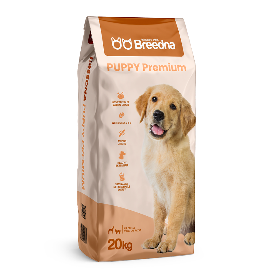 Ração premium para filhotes Breedna