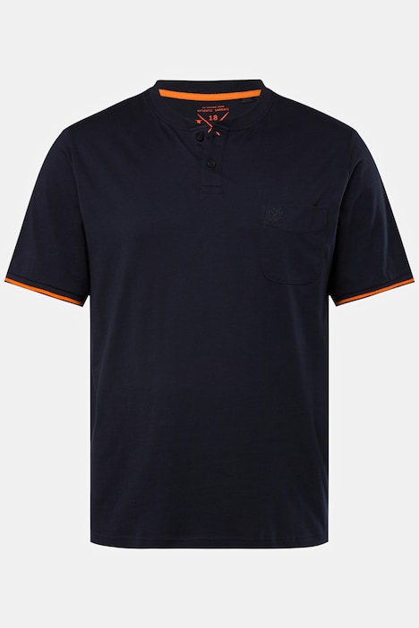 Schlafanzug, Zweiteiler, Henley, lange Hose, bis 8 XL