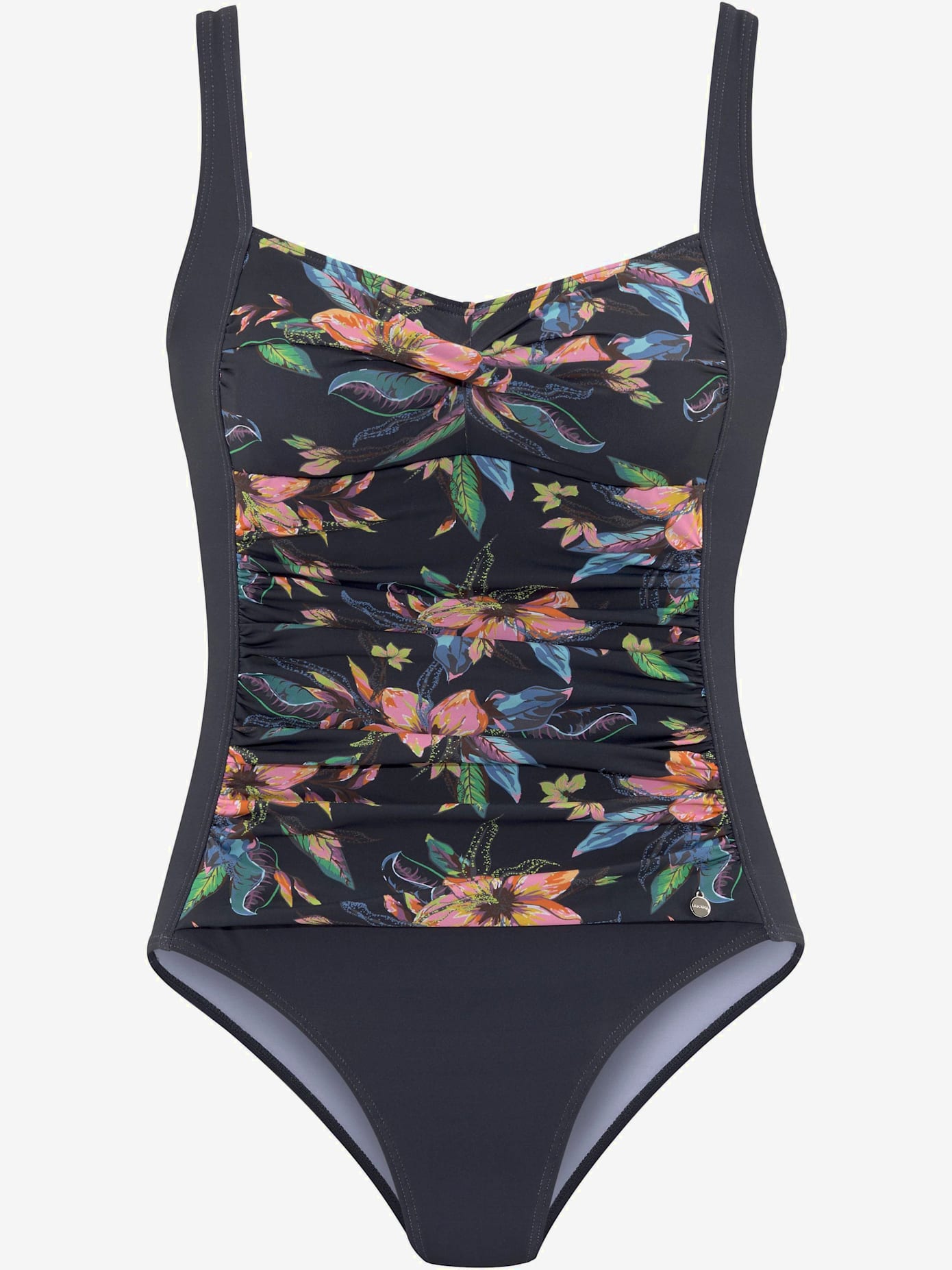 Maillot de bain empiècement floral