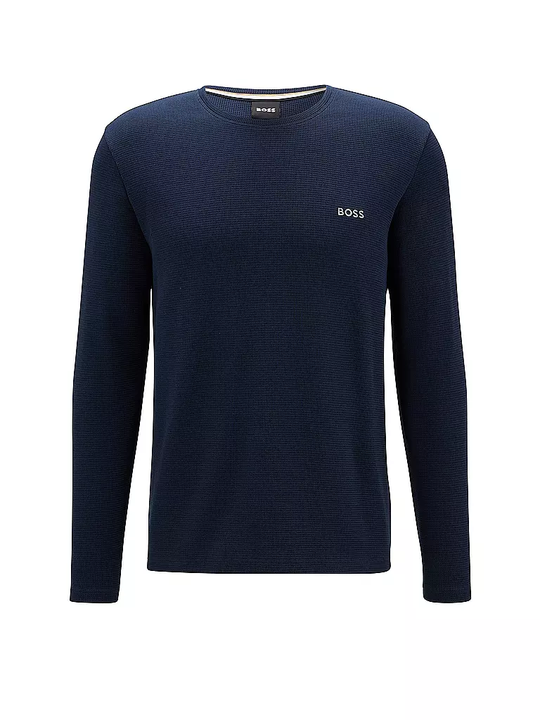 BOSS Loungewear Shirt blau