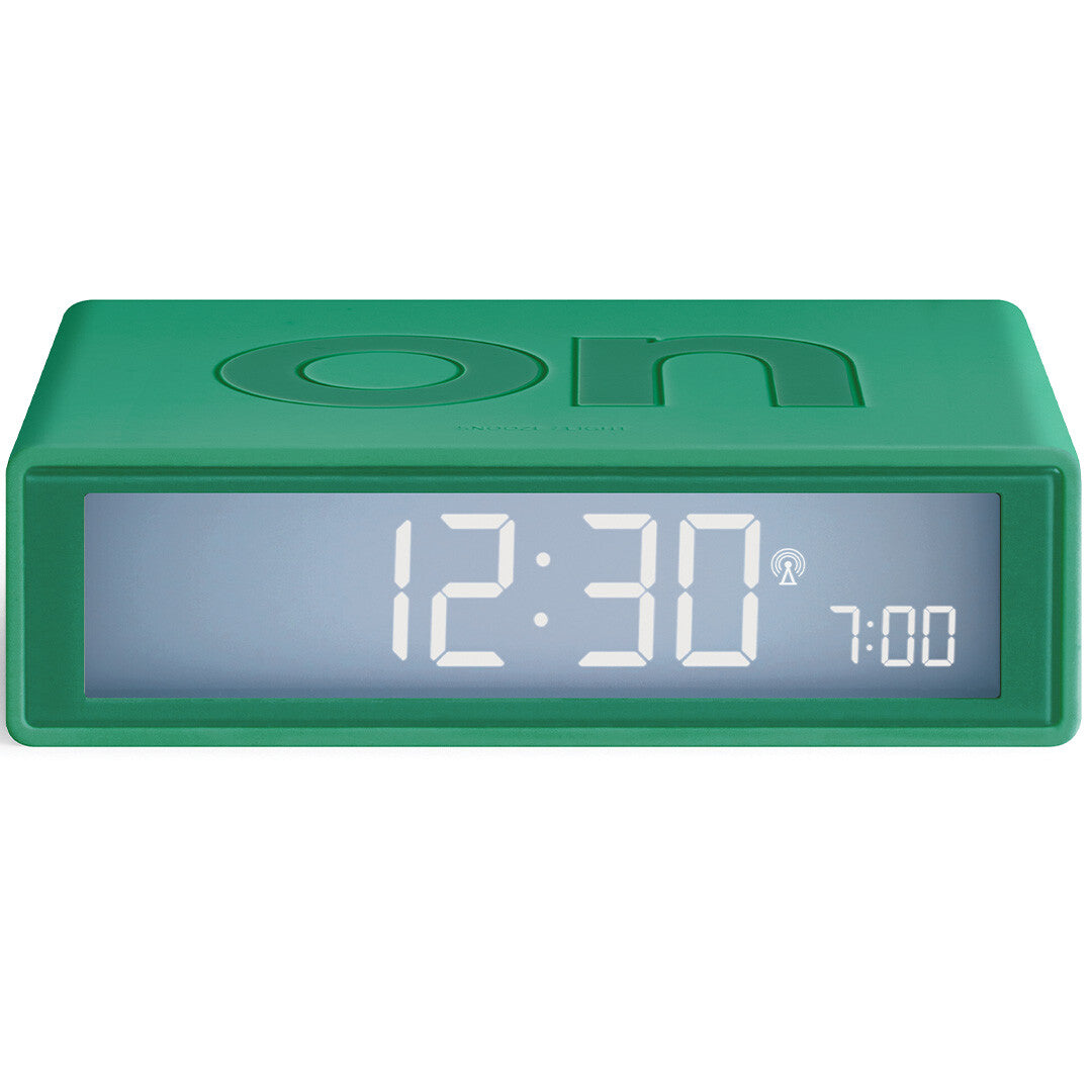 Lexon flip classic digitale wekker - green
