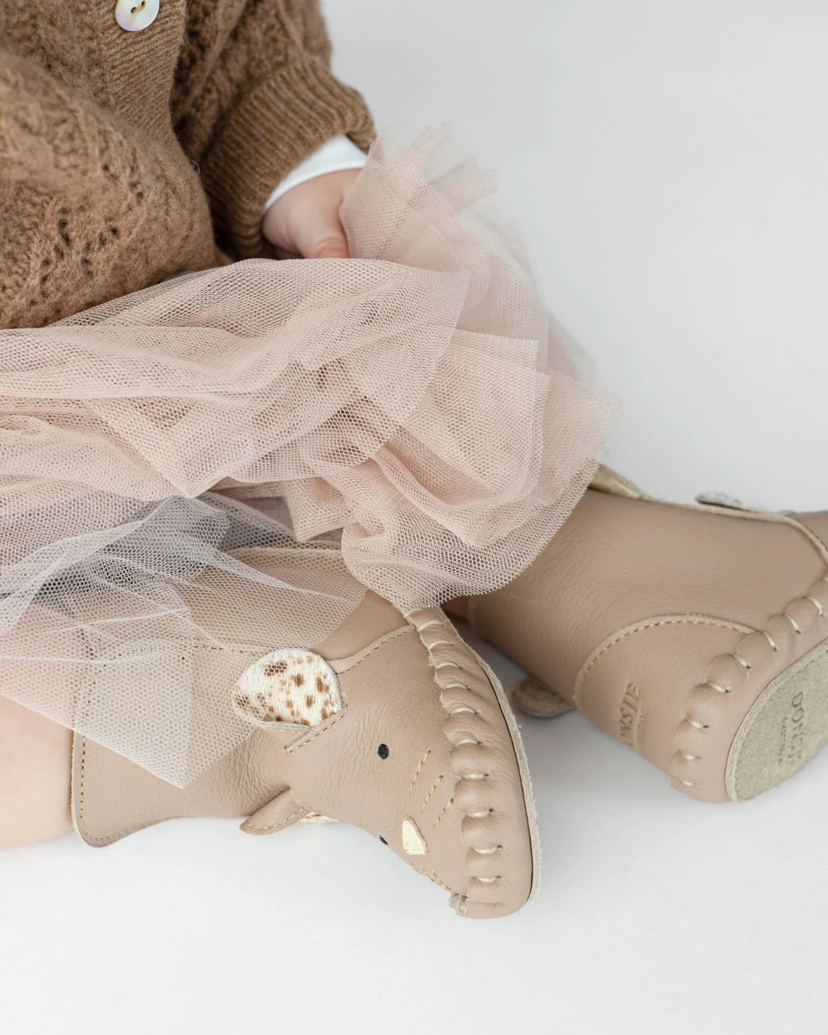 Kapi Exclusive Booties | Mouse | Praline Leather