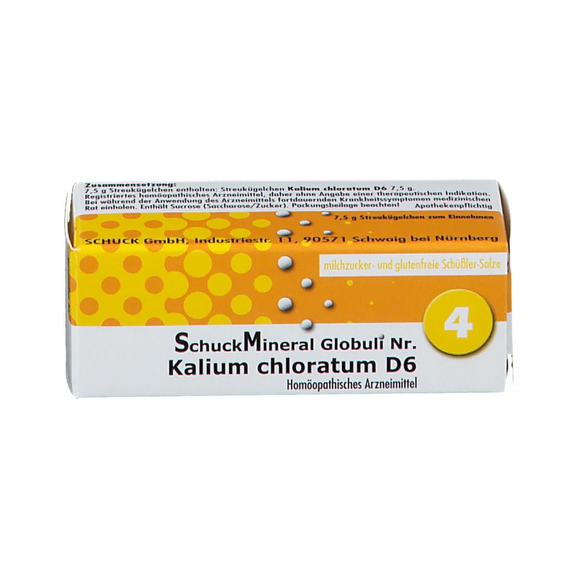 SchuckMineral Globuli Nr. 4 Kalium chloratum D6