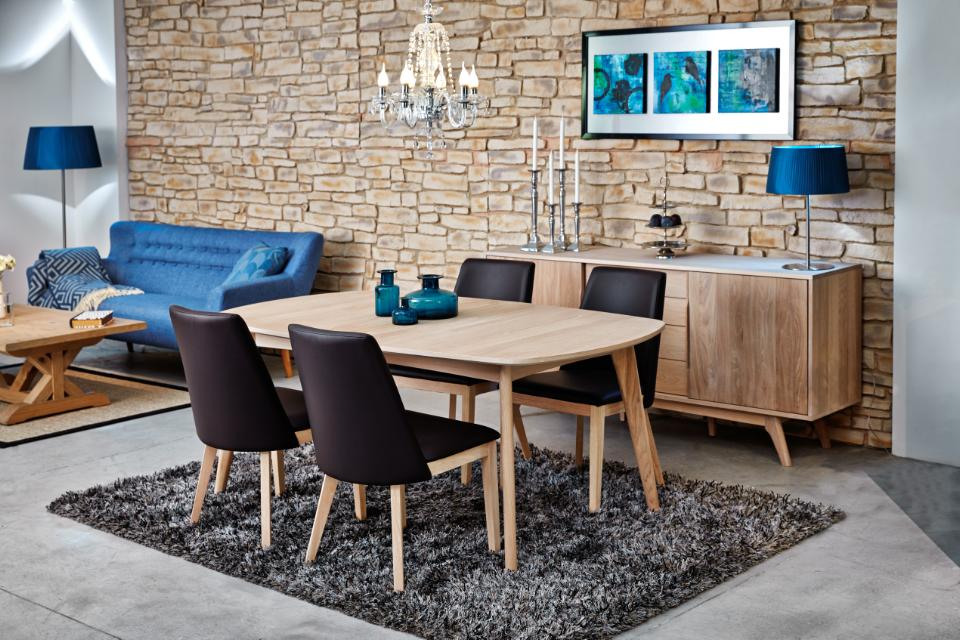Eettafel Avesta 180x102 cm licht eiken