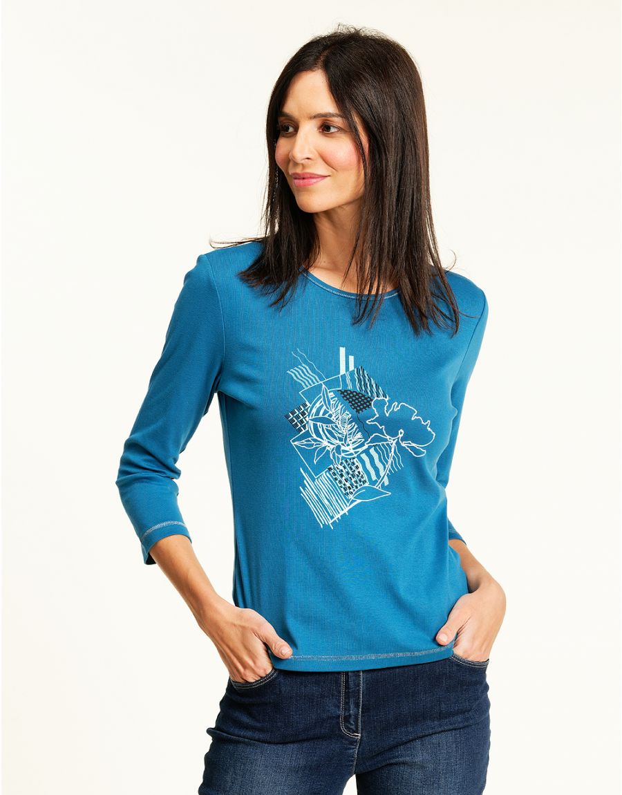 T-shirt bleu coton BIO