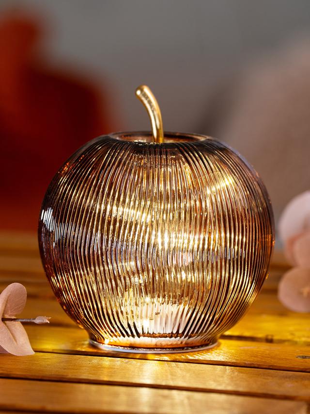 Dekorieren macht glücklich LED Dekoapfel Manzana