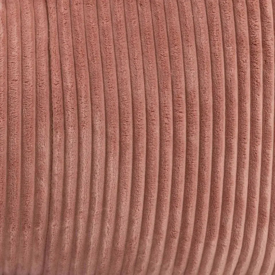 icon - Dolce Lounge Zitzak - Ligstoel - Ribfluweel Fauteuil - Oud roze