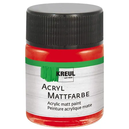 KREUL Acryl Mattfarbe Brillantrot 50 ml