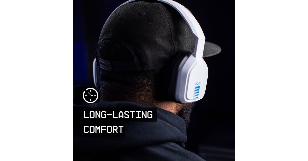 ASTRO GamingA10 headset over-ear gaming headset  (Wit/blauw, PlayStation 4, Xbox One, pc)