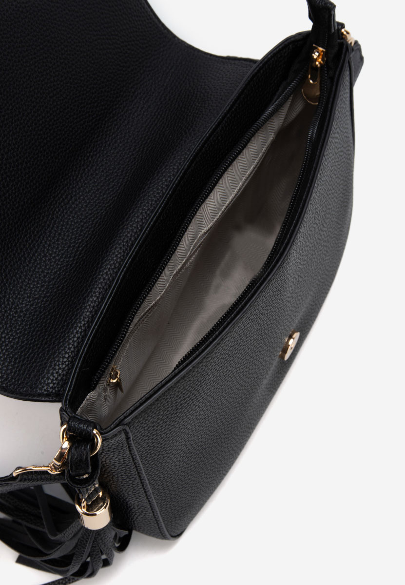 Sac bandoulière femme noire Triumpha Winter