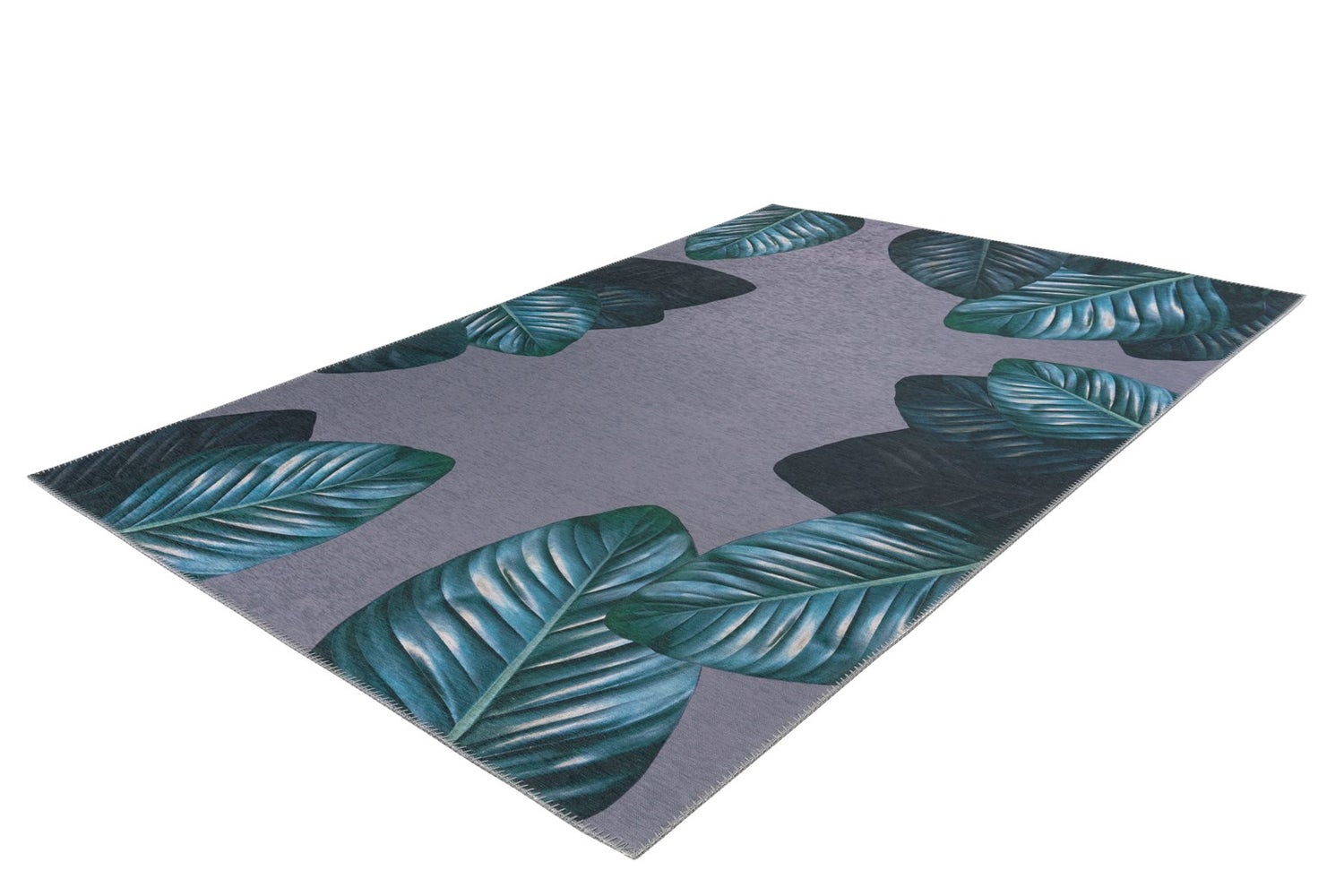 Platgeweven vloerkleed Tendria Groen Modern 80 x 150 cm
