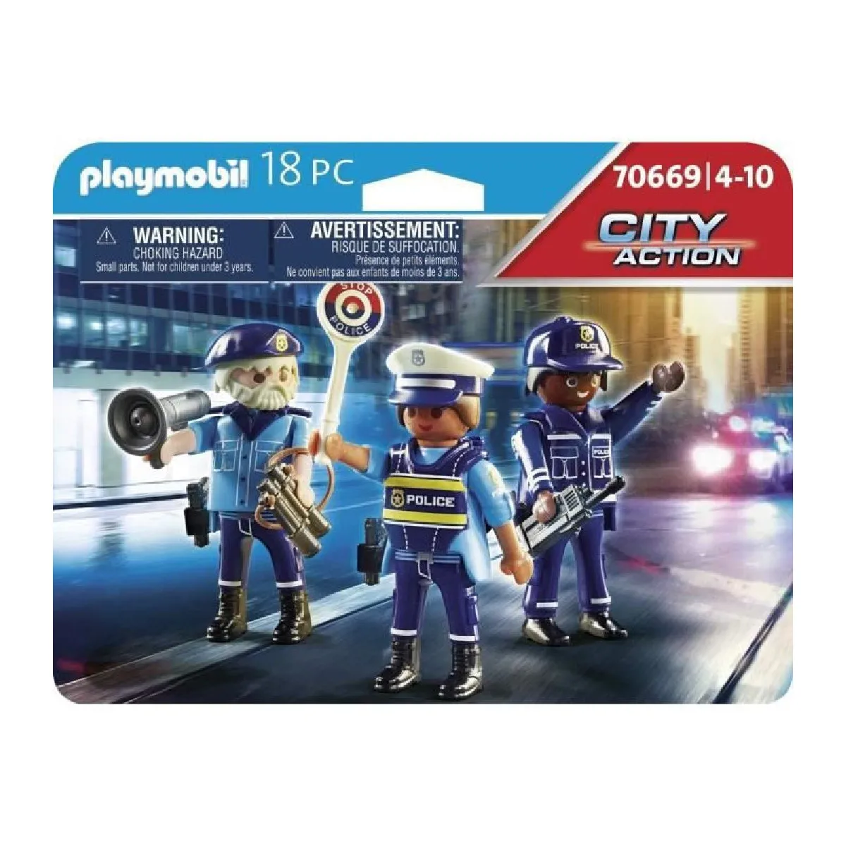 Playmobil® Playmobil 70669 - Police Équipe de Policiers