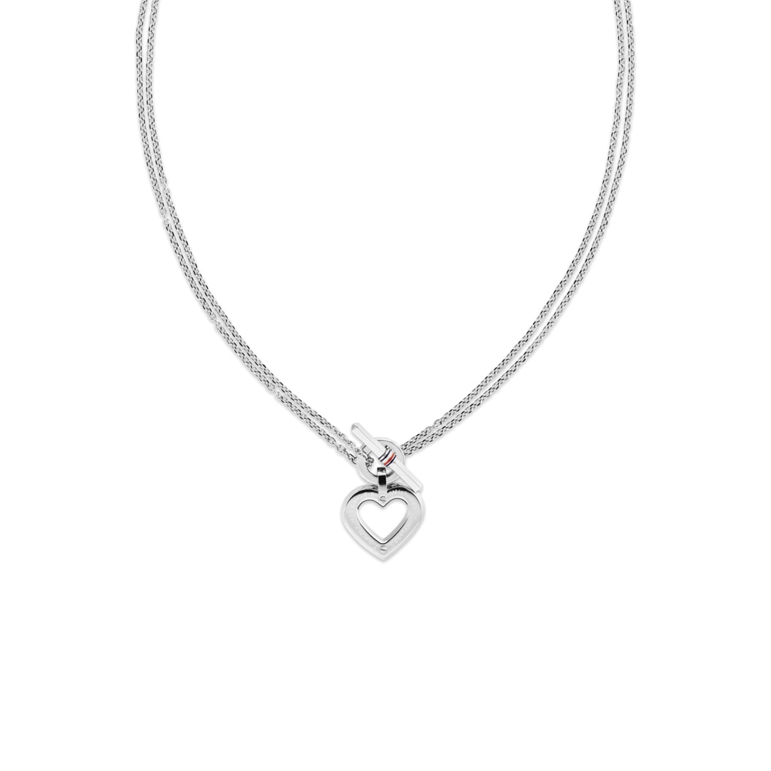 Tommy Hilfiger Halskette Toggle Heart Silbrig