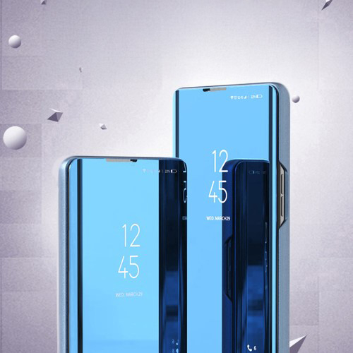 Samsung Galaxy S25 Edge Clear View Standing Flip Cover Tasche - Blau