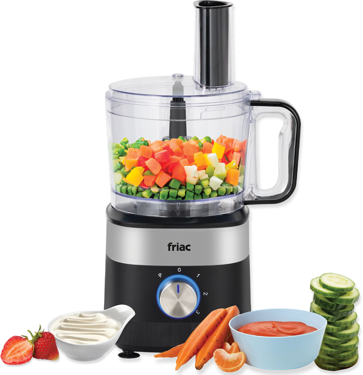 Friac KM 2080 Foodprocessor 6-in-1 1,5L 800W