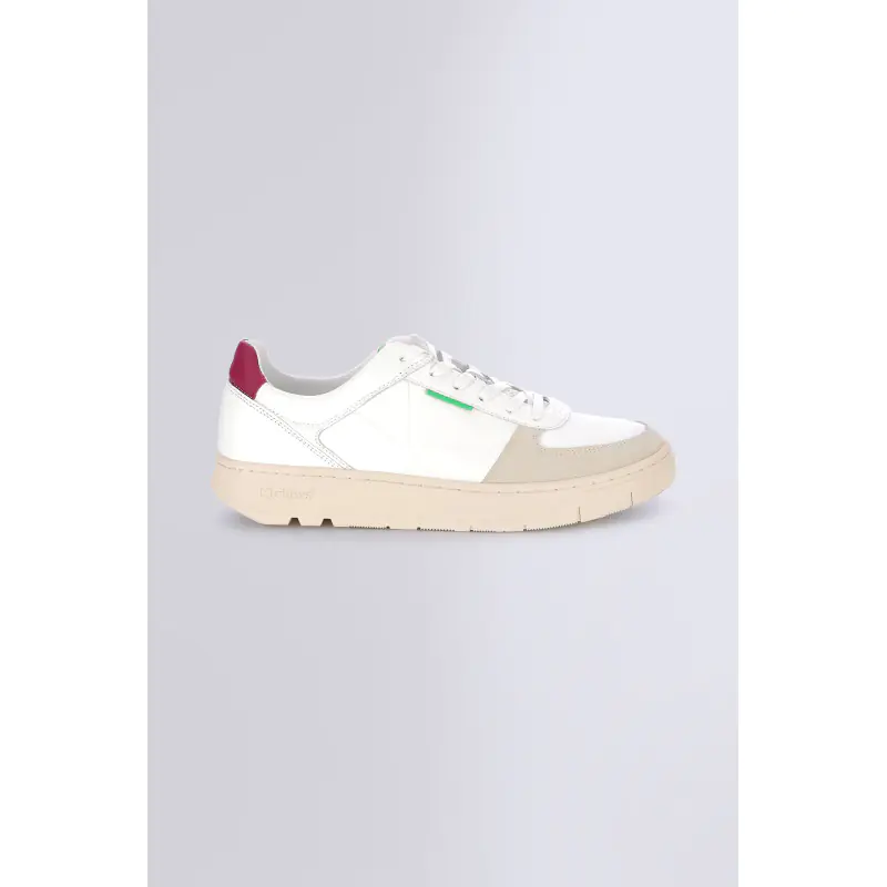 KICK ALLOW BLANC BORDEAUX BASKETS BASSES Cuir No Gender