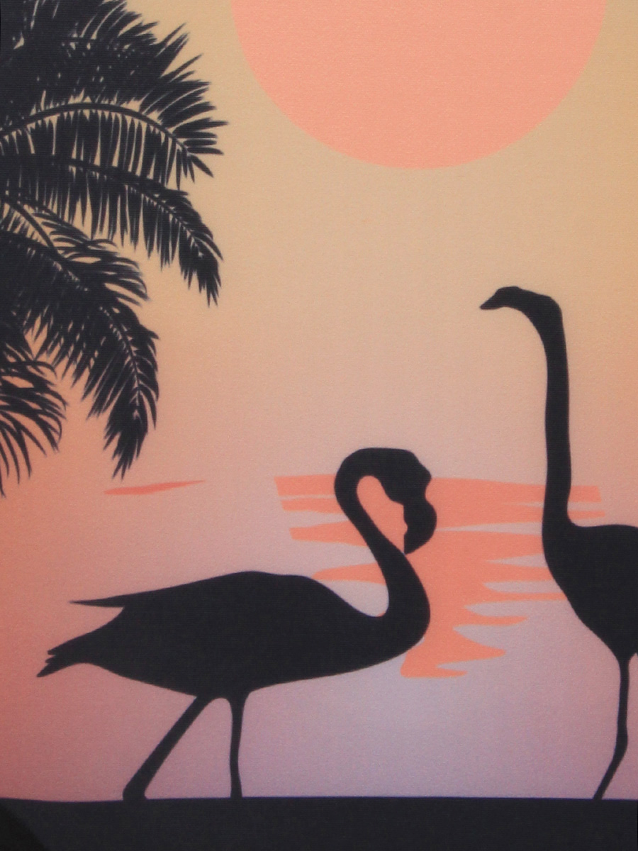 Housse de valise Periea Sunset Flamingos S