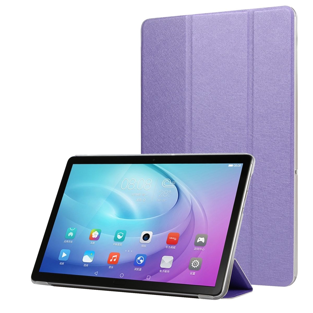 Schutz Tablet Hülle für Samsung Galaxy Tab A7 Case Cover Tasche Etuis Violett