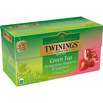 Twinings Groene Thee Granaatappel, Framboos & Aardbei 37,5g