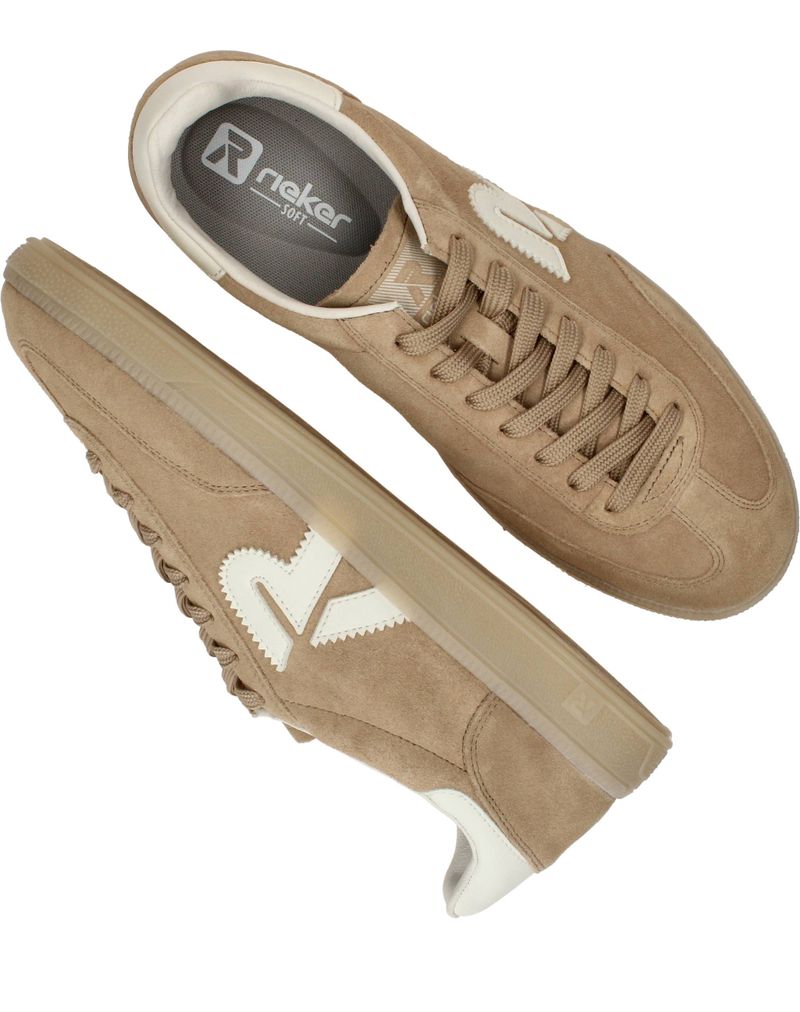 Rieker Veterschoenen Beige Heren