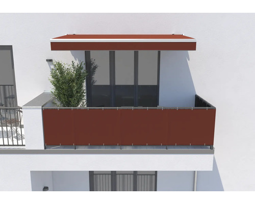 SOLUNA balkonbekleding H:75 cm stof design S2209 (per meter verkocht)
