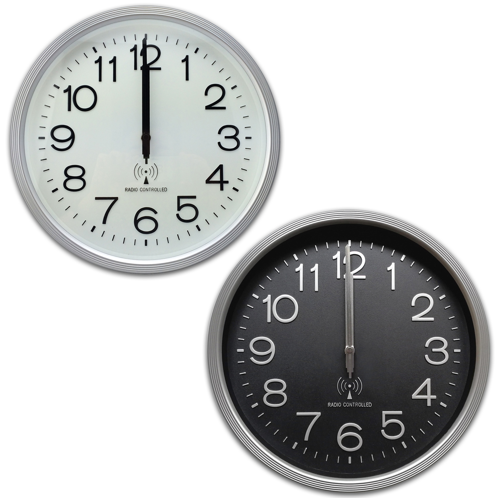 Funk-Wanduhr - sortierte Farben - Ø 23 cm