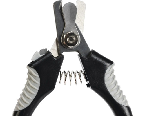 Klauwtang beeztees Nagelknipper, nageltang, zwart zilver, kunststof roestvrij staal ca. 13 cm