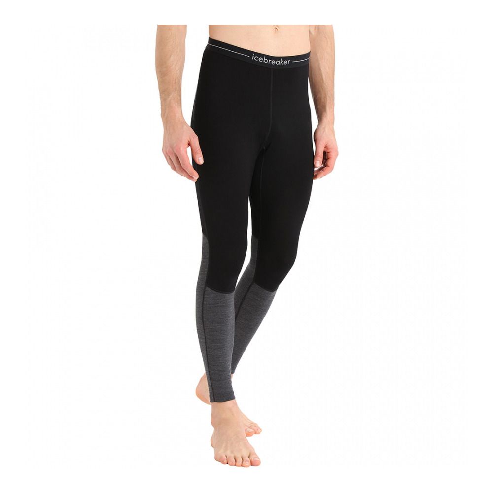 Icebreaker ZONEKNIT 260 - Sous-couche Homme black/jet hthr/cb