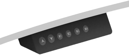 WallDesk höhenverstellbarer Wandtisch - Elektrisches Gestell - Höhe 59-125cm - Breite 55cm - Weiß - Mit Speicherfunktion