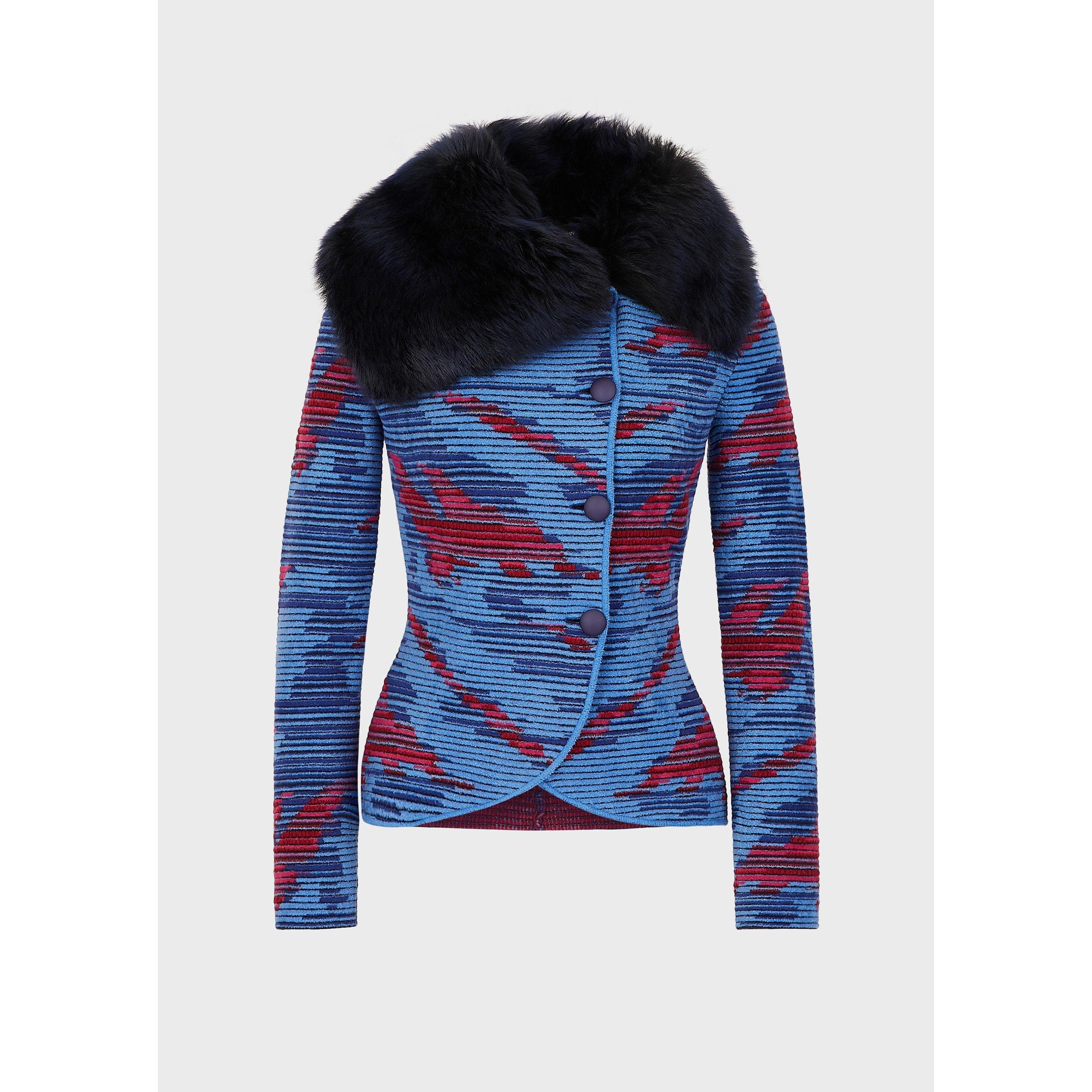 Emporio Armani Faux Fur Collar Coat