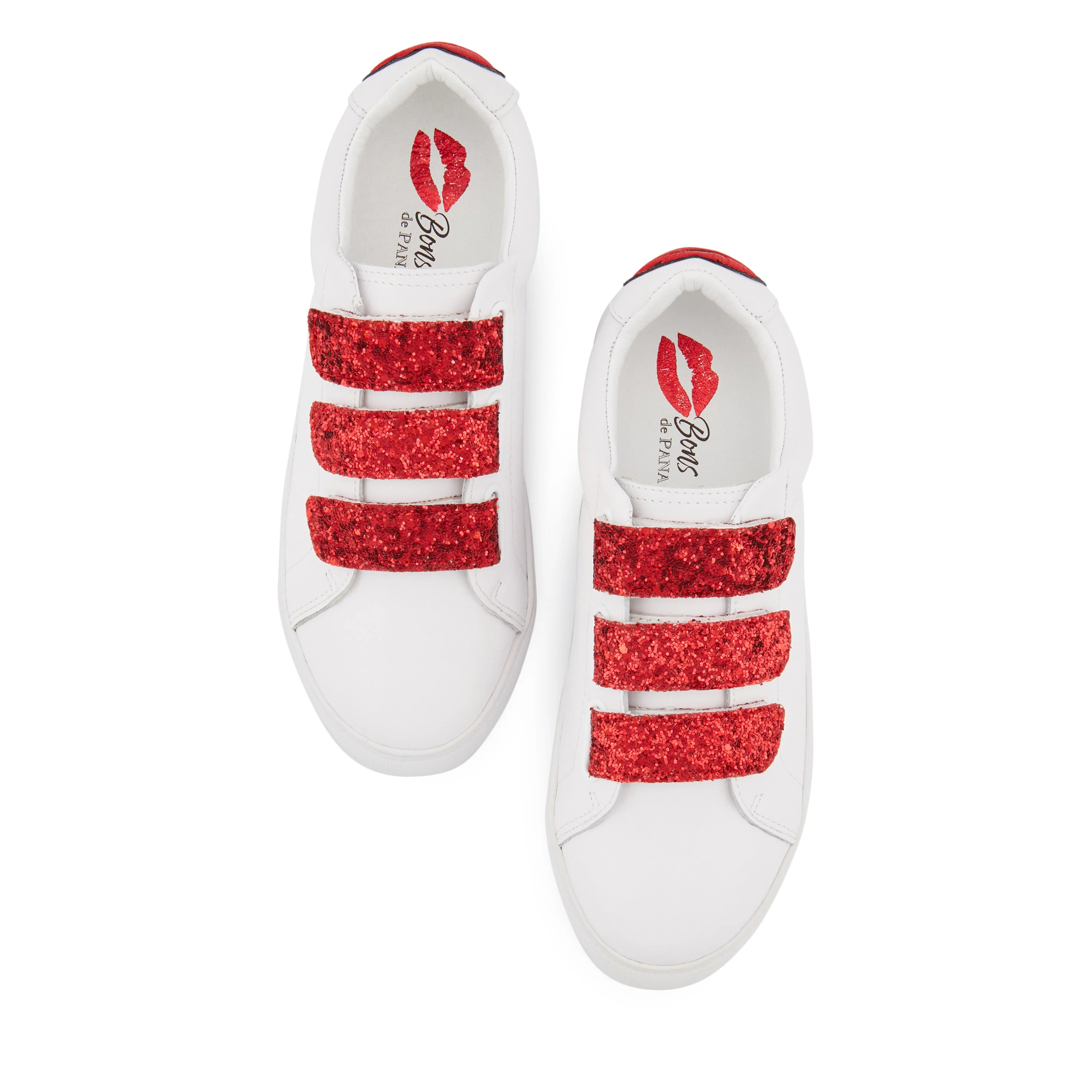 EDITH BACK LIPS - Sneakers en cuir | Blanc