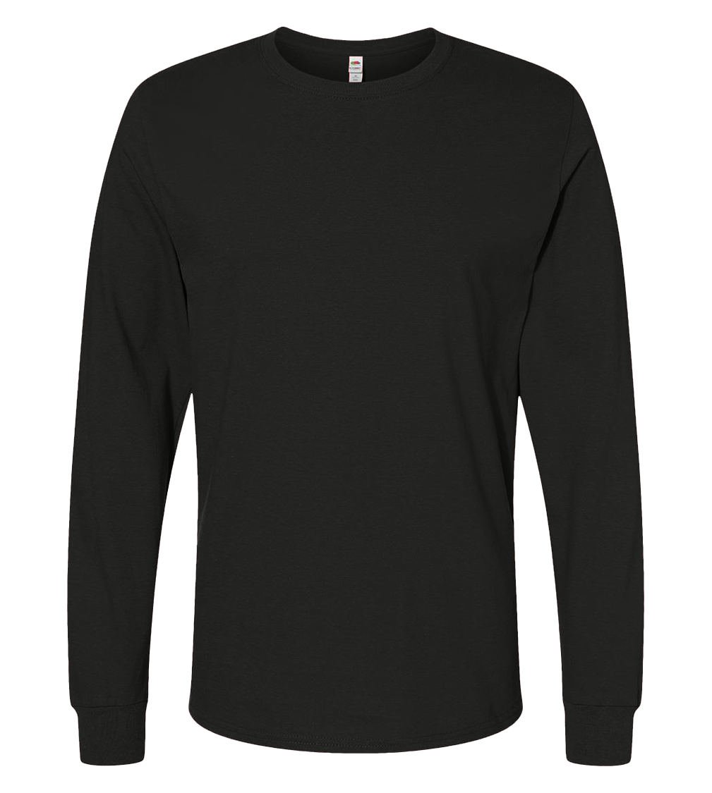 Fruit of the Loom SC201 - T-Shirt Homme Manches Longues Coton