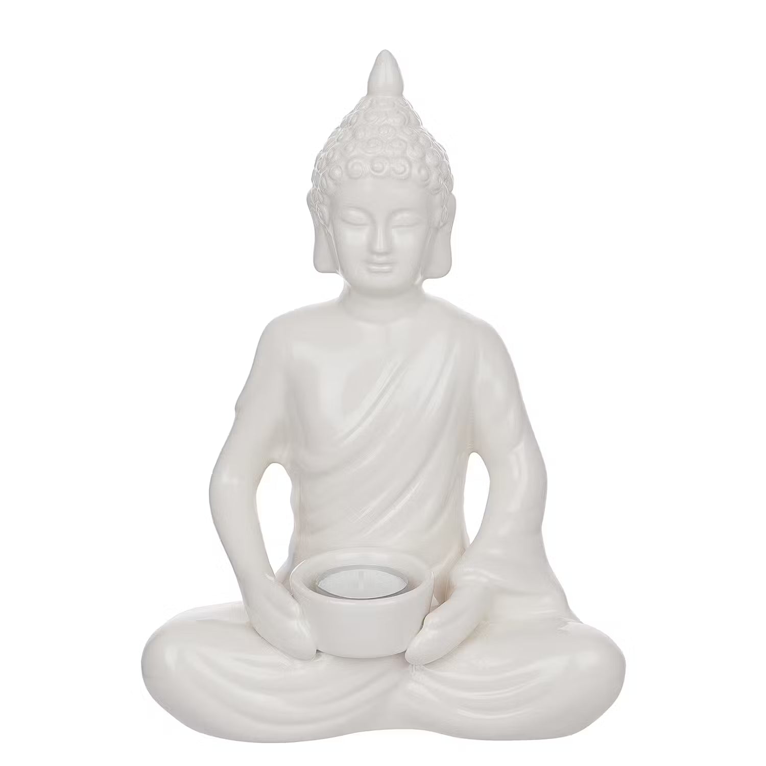 BUDDHA Deko-Statue mit Teelichthalter