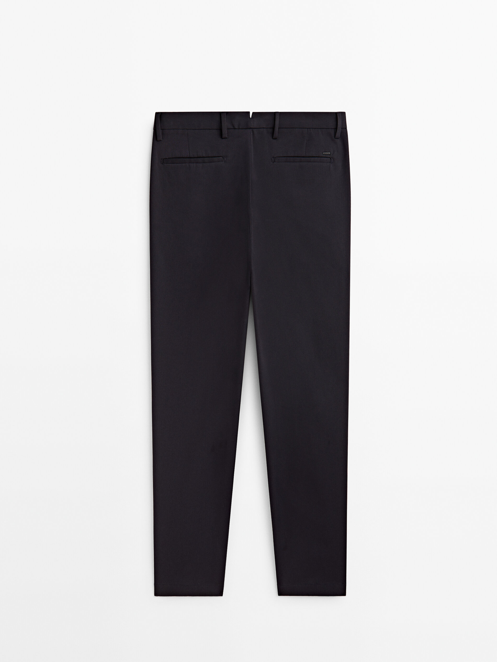 Calça chino sarga relax fit - AZUL MARINO
