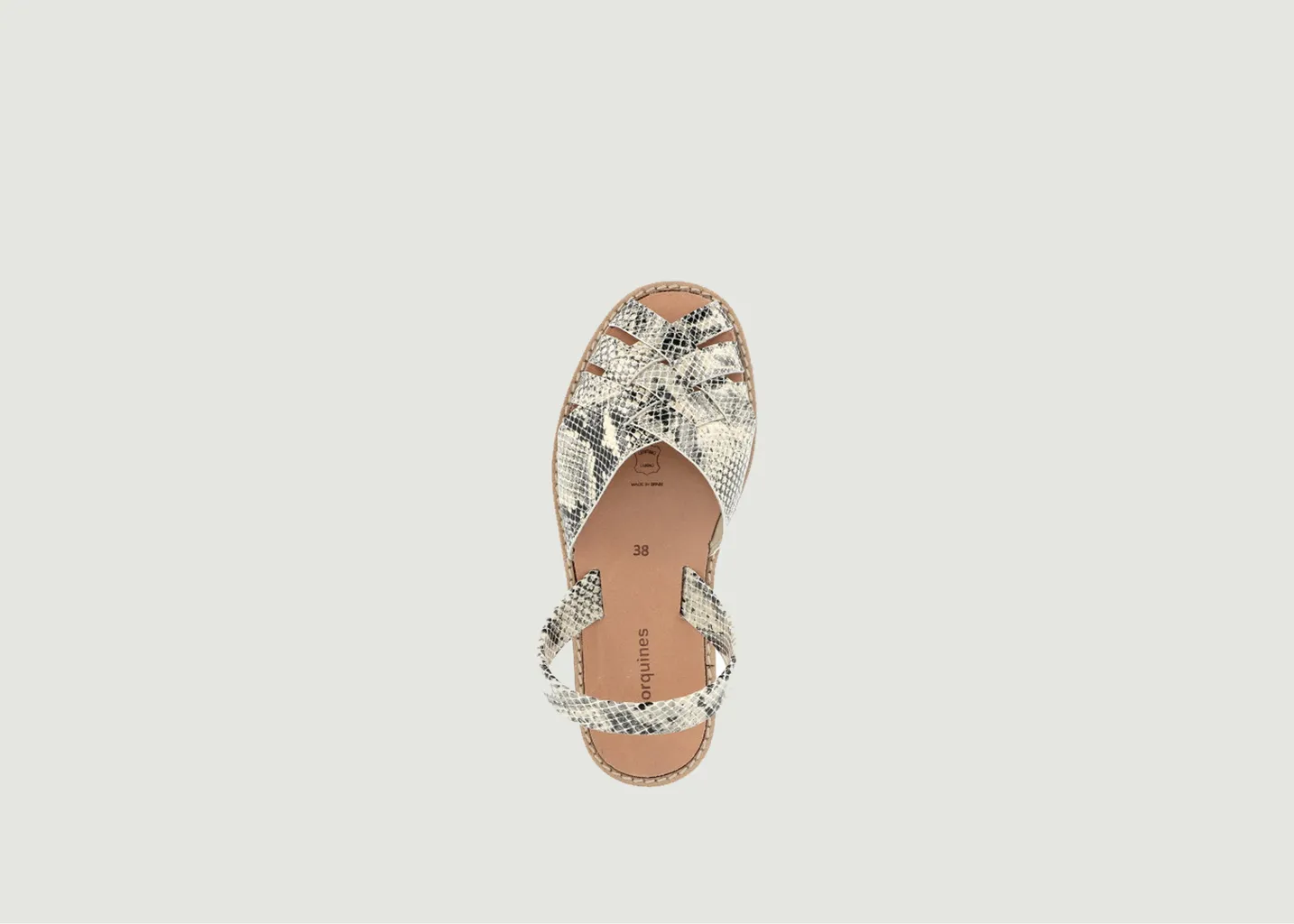Sandales Avarca Compostelle Reptile Minorquines