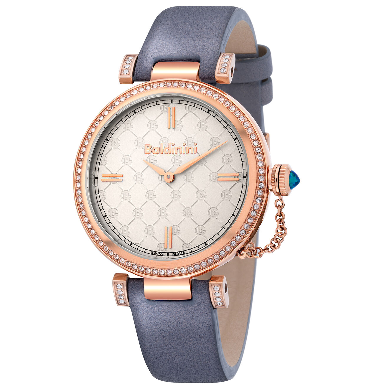 Baldinini Montre Femme en Cuir & cristaux Swarovski Dona grise