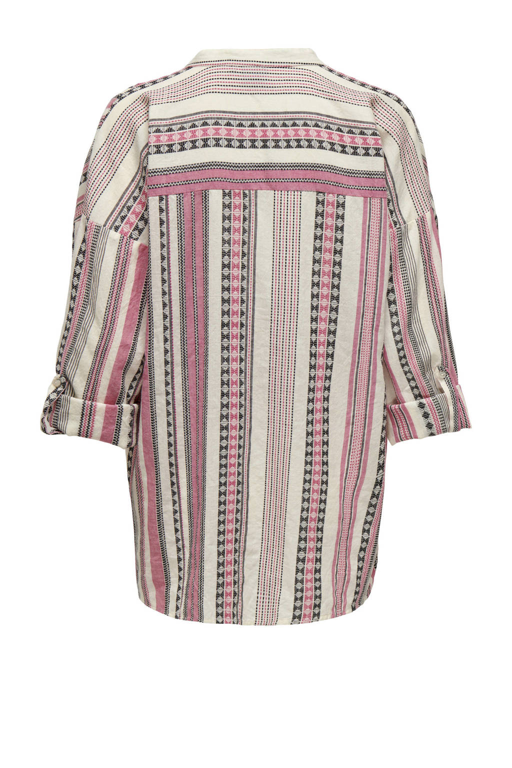 ONLY MATERNITY zwangerschapsblouse OLMLOUISE met all over print roze/ecru