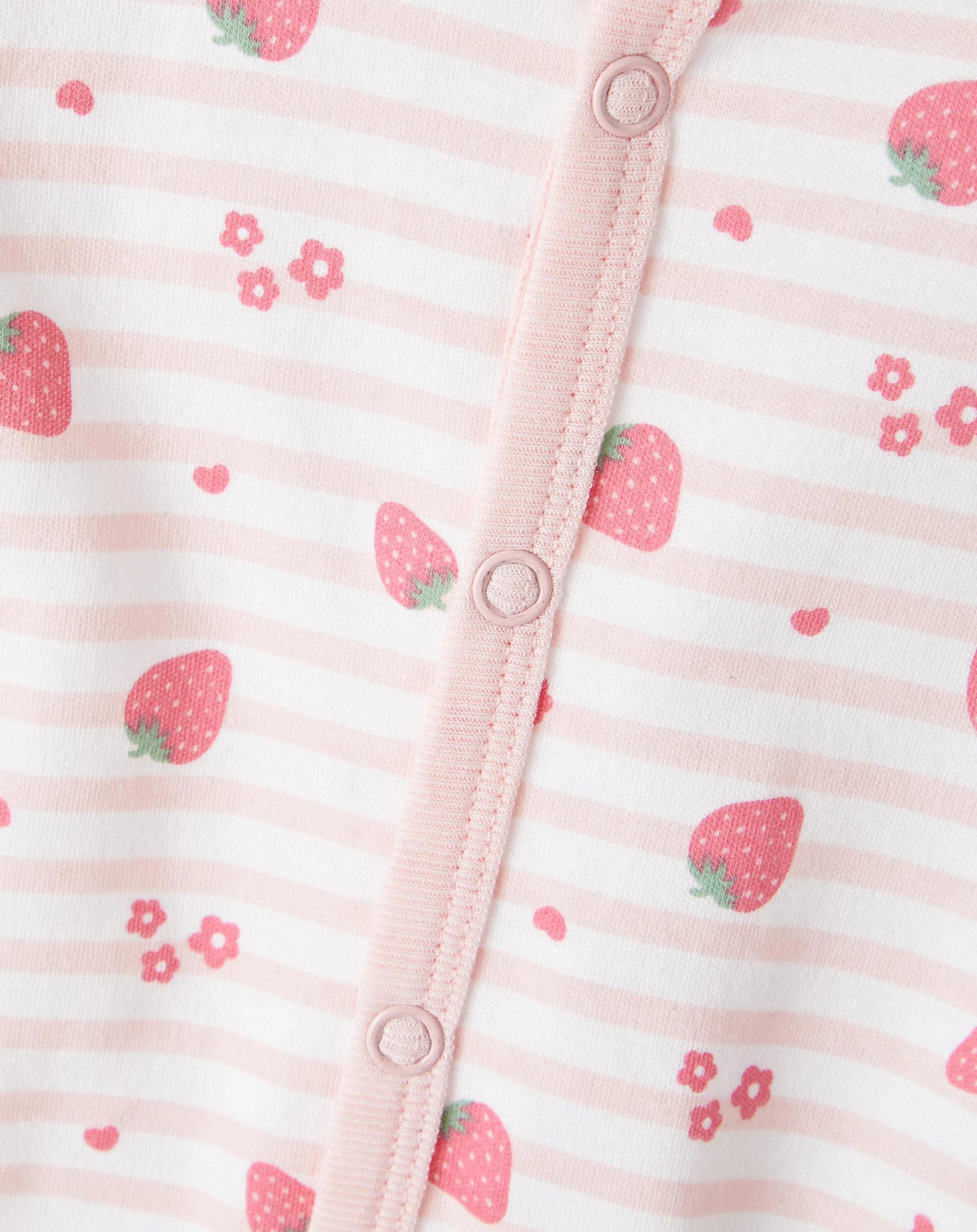 Schlafstrampler NBFNIGHTSUIT mit Fuß 2er Pack in camellia rose