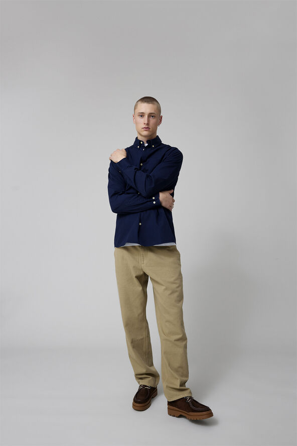 Forét CAMP LIGHT TWILL SHIRT Navy
