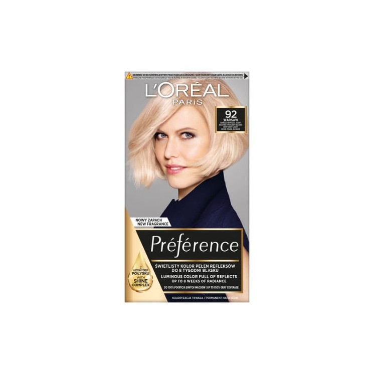 L'oreal Preference Haarverf /9.2/ Zeer Zeer Licht Beige- Blond
