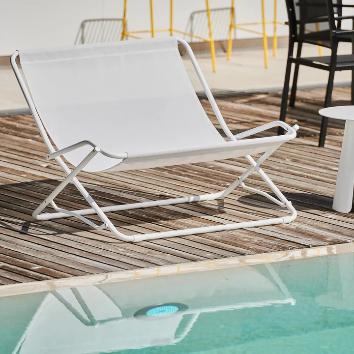 Fiam - Dondolina Twin Liegesessel, salbei / aqua