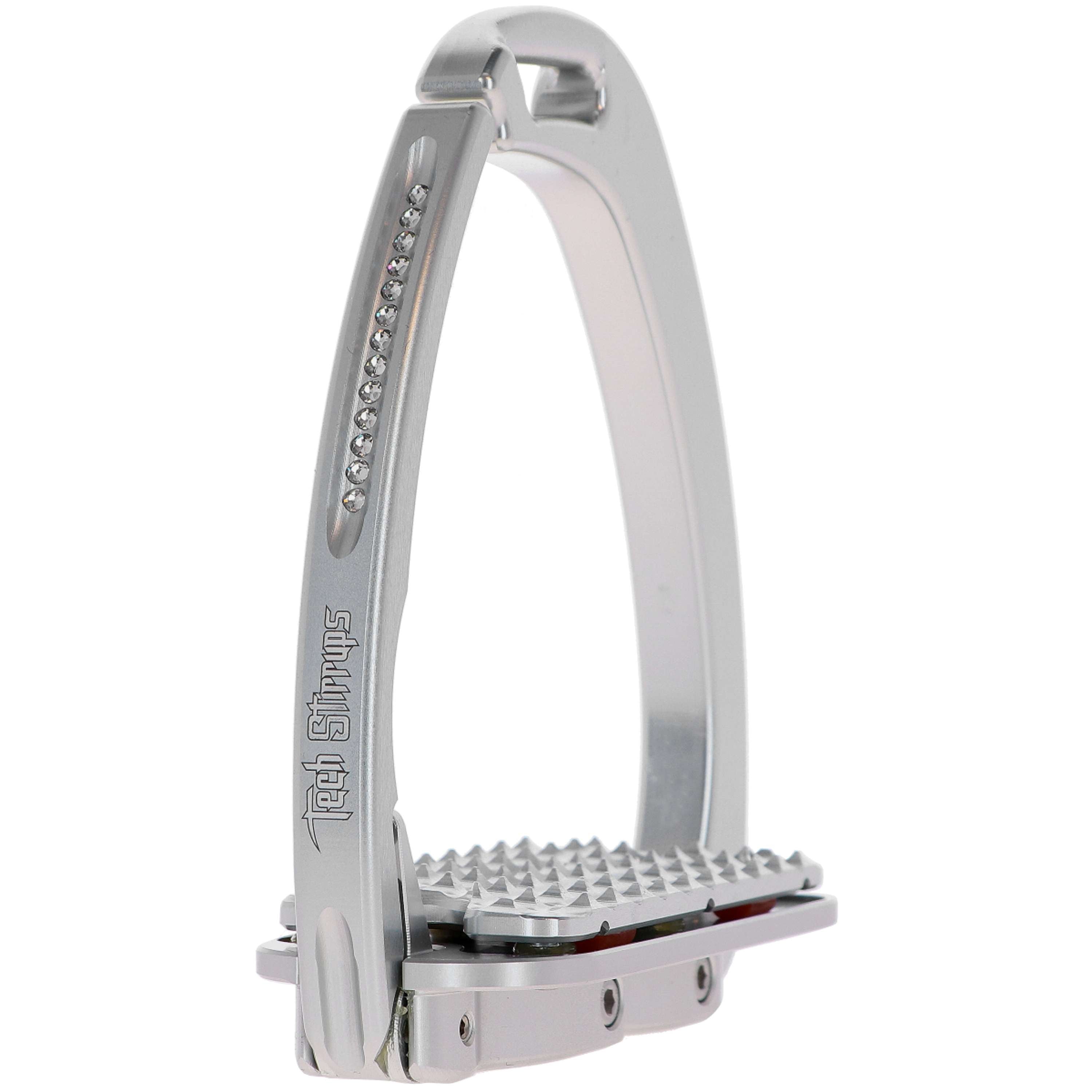 Tech Stirrups Stijgbeugels Venice Plus Swarovski Dressuur Zilver/Zilve